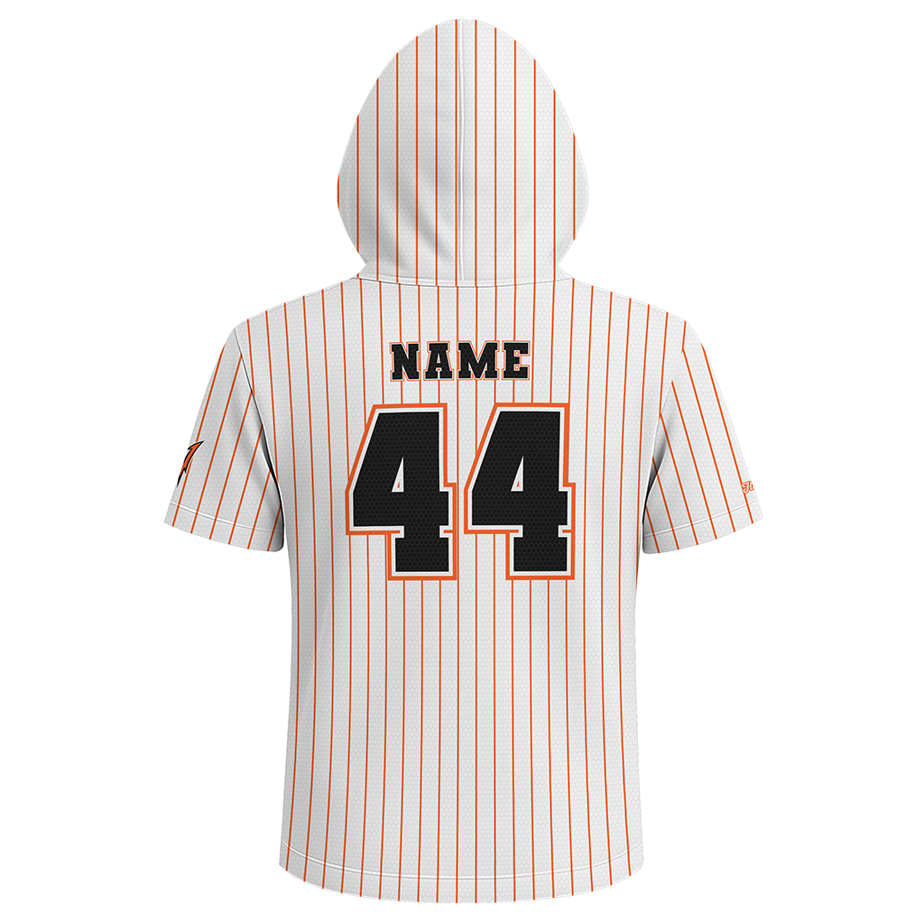 Dumas Demonette Softball -Short Sleeve Hoodie - Pinstripe - PRE ORDER