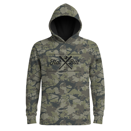 FlatBill Camo - Long Sleeves - Premium Sublimated Hoodie