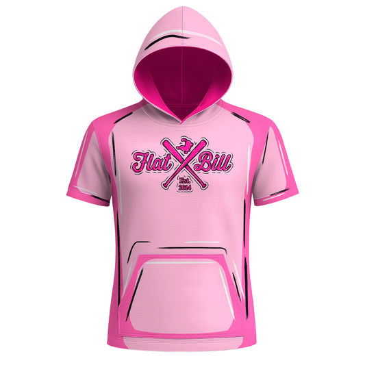 Pink Cartoon Premium Sublimated Short Sleeve Hoodie