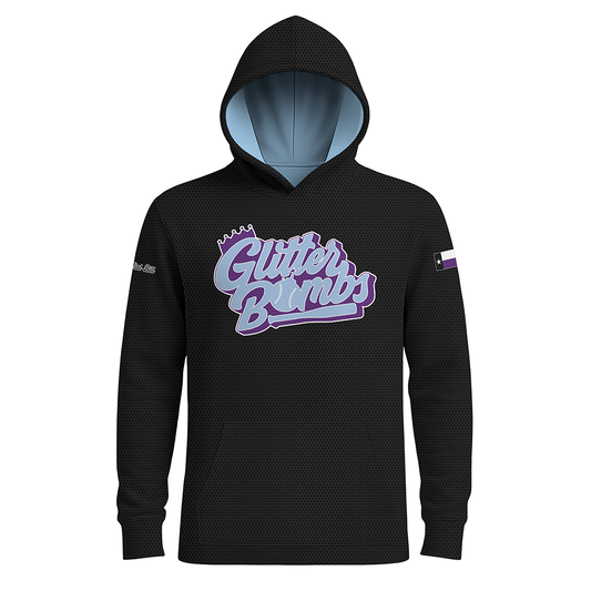 Glitter Bombs -LONG Sleeves Hoodie - Black  -  PRE ORDER