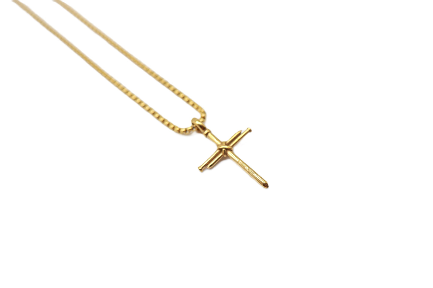 Mini Cross Pendant - Gold