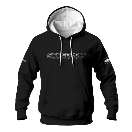 Roosevelt Fan Hoodie - Black Winter Thermal Hoodie