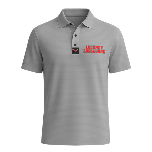 Lockney Longhorns Polo - Pin Stripes
