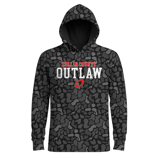 Outlaws Baseball - Long Sleeves Hoodie - LIGHTweight - Camo - PRE ORDER