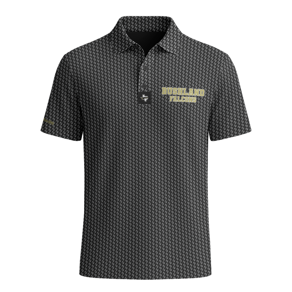 Bushland Falcons - Polo - Blackout Pattern - PRE ORDER