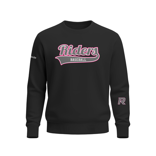 Roosevelt Baseball - Long Sleeves Sweatshirt - MIDweight - Black - PRE ORDER