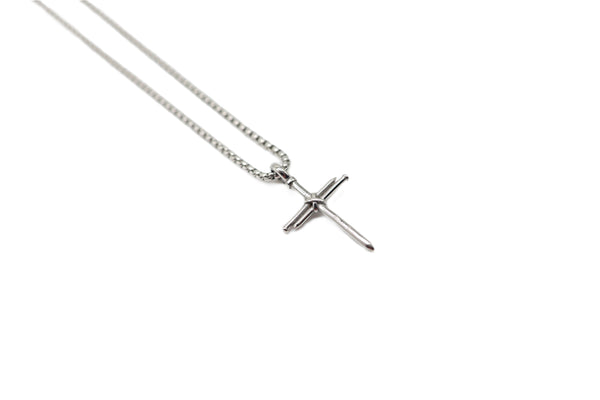 Mini Cross Pendant - Silver