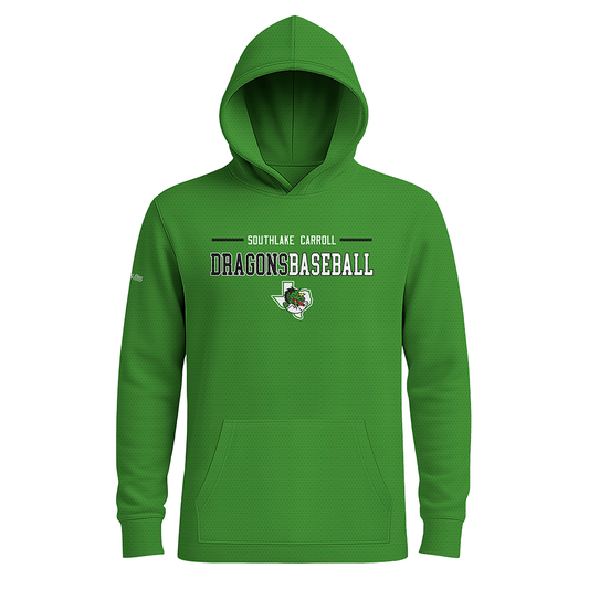 Southlake Carroll Baseball - Long Sleeves Hoodie - MIDweight - Green - PRE ORDER