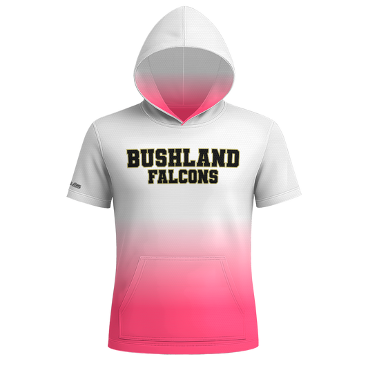 Bushland Falcons Hoodie - Ombre - White/Pink - PRE ORDER