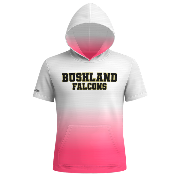 Bushland Falcons Hoodie - Ombre - White/Pink - PRE ORDER