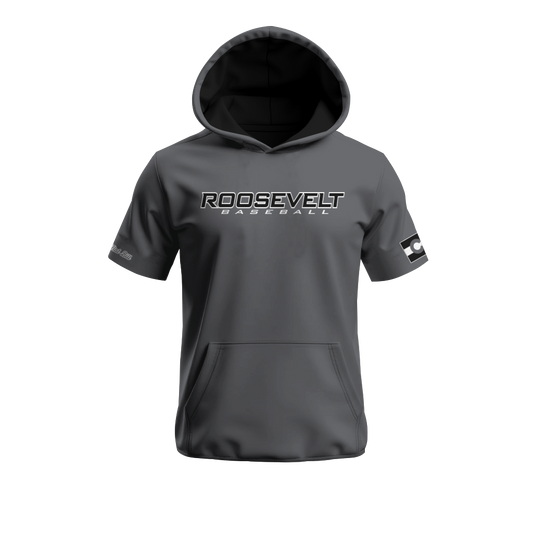 Roosevelt Fan Hoodie - Charcoal Grey Short Sleeves *Pre Order*