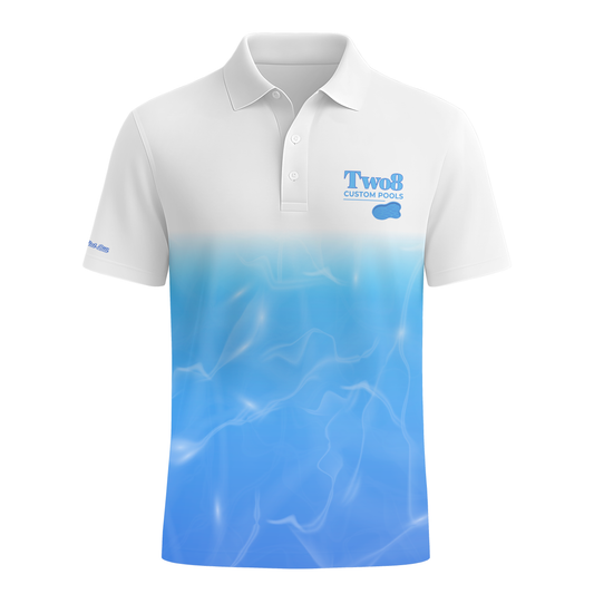 Two8 Custom Pools Polo - Clear Water - PRE ORDER