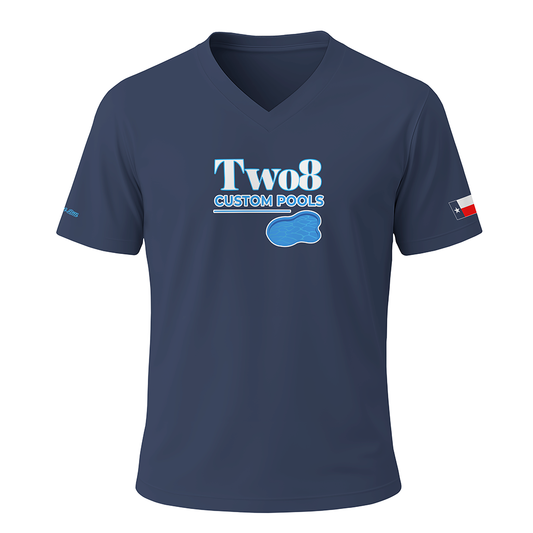 Two8 Custom Pools V-Neck - Navy - PRE ORDER