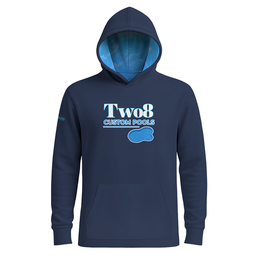 Two8 Custom Pools Hoodie - Navy - Long Sleeves - LIGHTweight - PRE ORDER