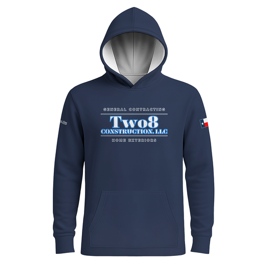 Two8 Construction Hoodie - Navy - Long Sleeves - LIGHTweight - PRE ORDER