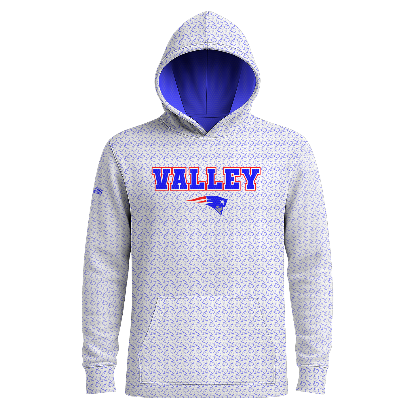 Valley Patriots Hoodie - PATTERN - Long Sleeves - HEAVYWEIGHT