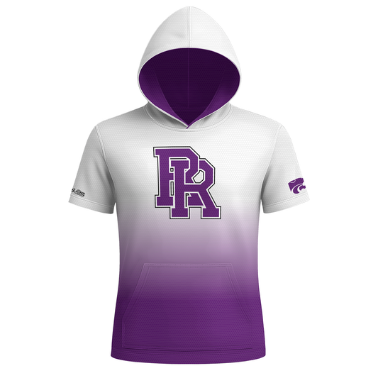 River Road Hoodie - Ombre - White/Purple