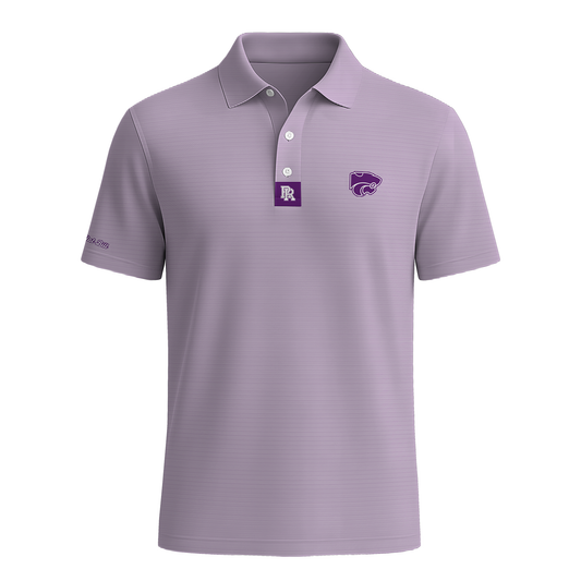 River Road - Polo - Purple Pinstripes