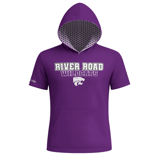 River Road Hoodie - Purple - Pattern Hood