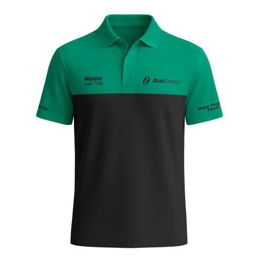 Xcel Energy - Polo - Green/Black