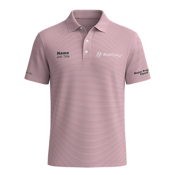 Xcel Energy - Polo - Pin Stripes
