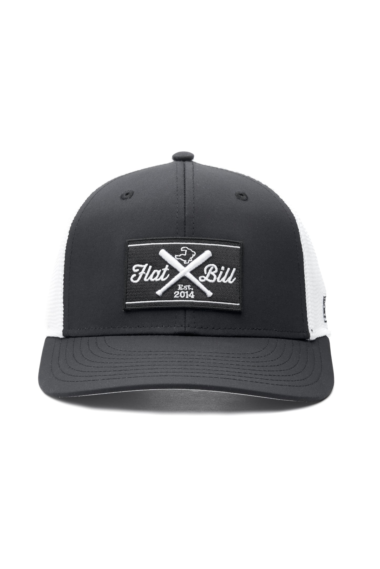 Flatbill Premium Blue Meshback Trucker Cap