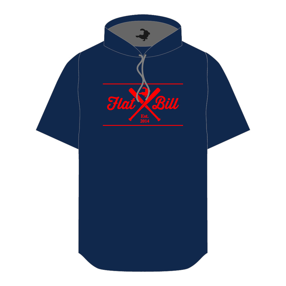 Short sleeve hoodie baseball sale