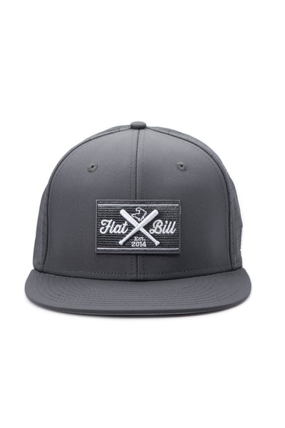 Flatbill Classic Charcoal Flex Fit Cap