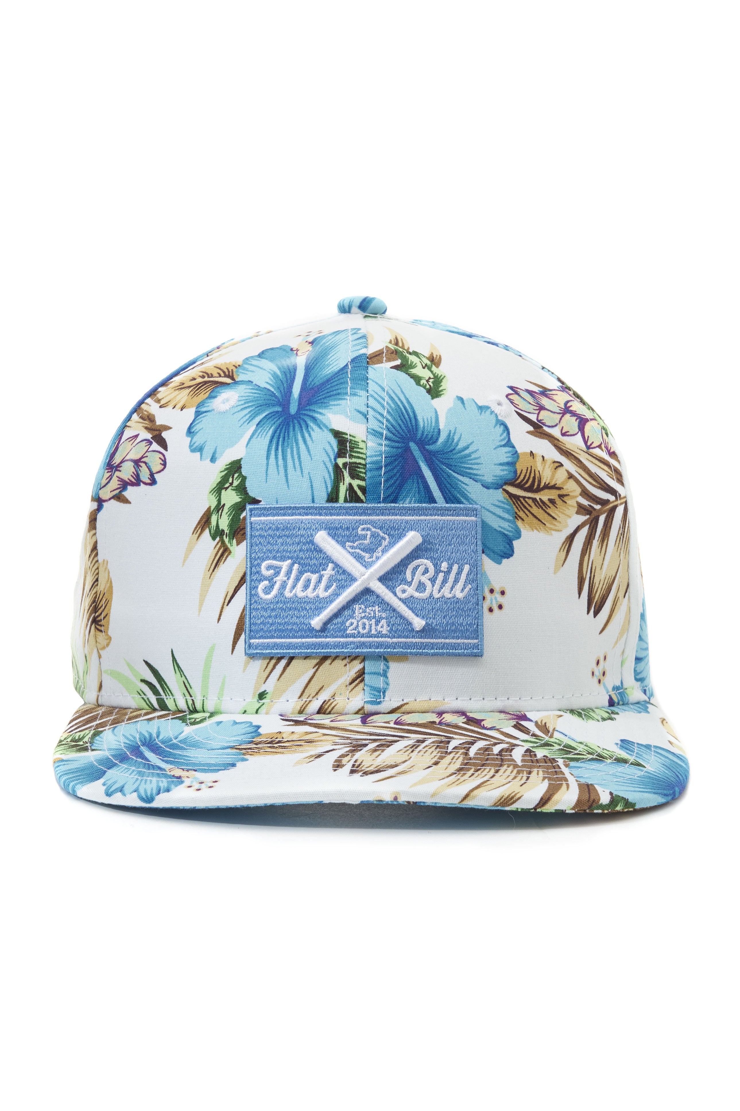 Flatbill Carolina Floral Snapback Cap Flatbill Baseball